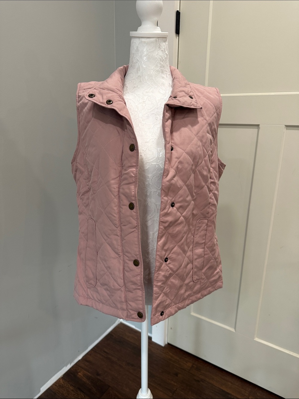 Bass Quilted Sleeveless Vest - Rose Pink